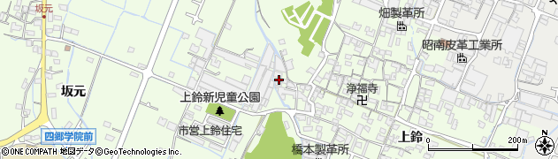 兵庫県姫路市四郷町上鈴10周辺の地図