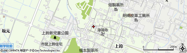兵庫県姫路市四郷町上鈴126周辺の地図