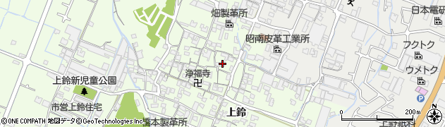 兵庫県姫路市四郷町上鈴164周辺の地図