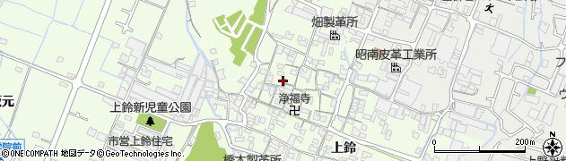 兵庫県姫路市四郷町上鈴136周辺の地図