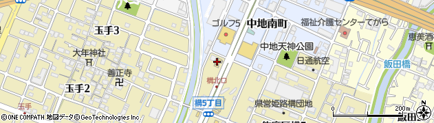函館市場 姫路中地店周辺の地図