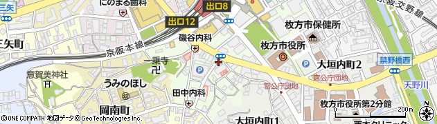 佐藤貴美枝ニットソーイングクラブ大阪枚方店周辺の地図