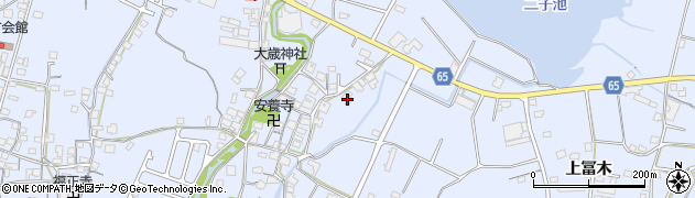 兵庫県加古川市志方町上冨木747周辺の地図