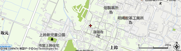兵庫県姫路市四郷町上鈴134周辺の地図