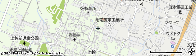 兵庫県姫路市四郷町上鈴327周辺の地図