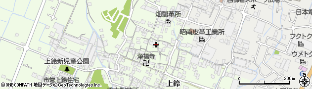 兵庫県姫路市四郷町上鈴186周辺の地図