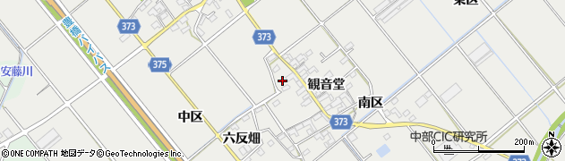 愛知県豊川市御津町上佐脇観音堂35周辺の地図