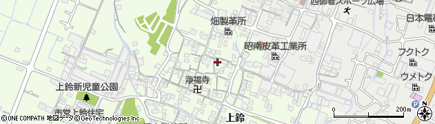 兵庫県姫路市四郷町上鈴158周辺の地図