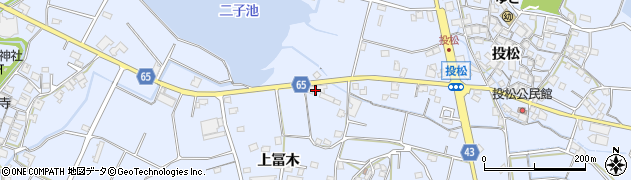 兵庫県加古川市志方町上冨木188周辺の地図