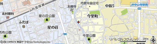 兵庫県宝塚市今里町12周辺の地図