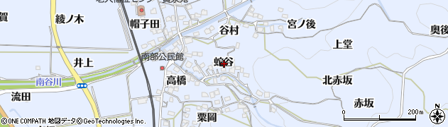 京都府綴喜郡井手町多賀蛇谷周辺の地図