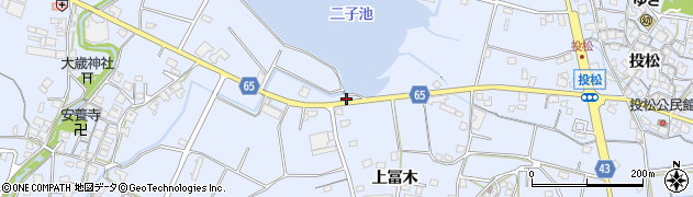 兵庫県加古川市志方町上冨木209周辺の地図