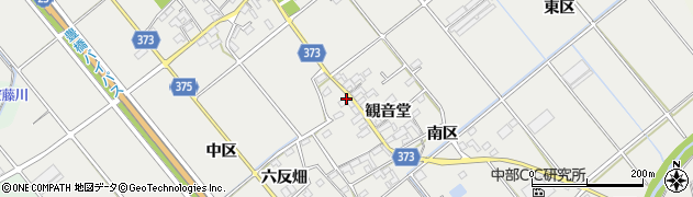 愛知県豊川市御津町上佐脇観音堂33周辺の地図