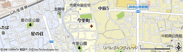 兵庫県宝塚市今里町18周辺の地図
