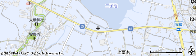 兵庫県加古川市志方町上冨木250周辺の地図