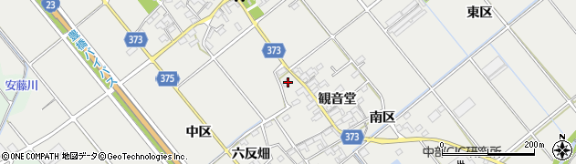 愛知県豊川市御津町上佐脇観音堂45周辺の地図