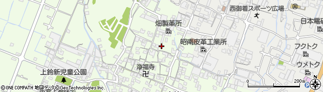 兵庫県姫路市四郷町上鈴153周辺の地図