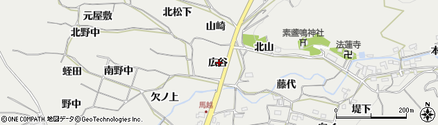 愛知県豊橋市石巻本町（広谷）周辺の地図