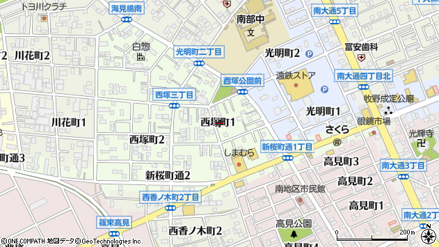 〒442-0838 愛知県豊川市西塚町の地図
