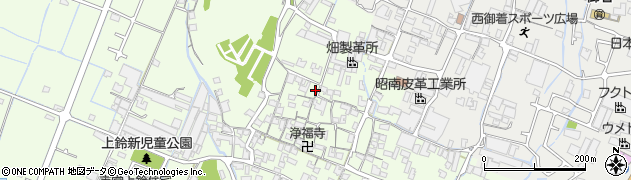 兵庫県姫路市四郷町上鈴112周辺の地図