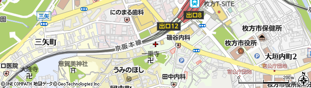 ニッポンレンタカー京阪枚方市駅前営業所周辺の地図