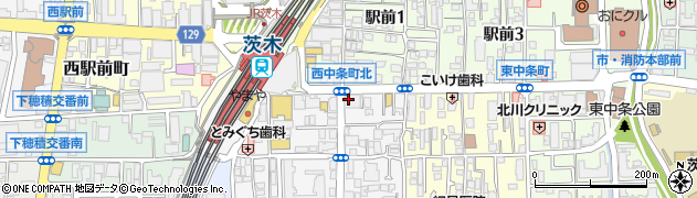 三府鮨ＪＲ茨木東口店周辺の地図