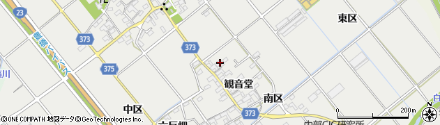 愛知県豊川市御津町上佐脇観音堂140周辺の地図