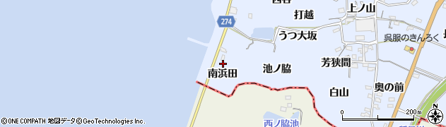 愛知県常滑市坂井（南浜田）周辺の地図