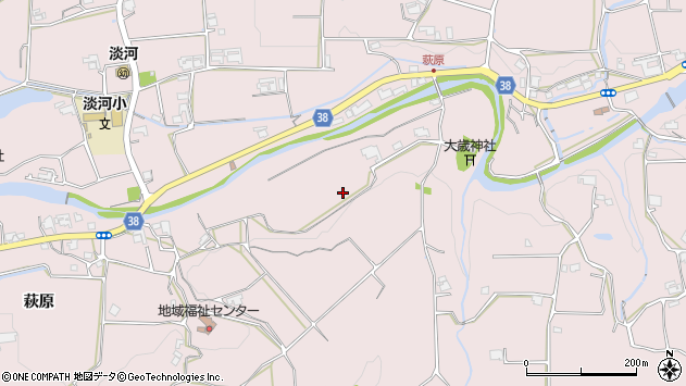 〒651-1615 兵庫県神戸市北区淡河町萩原の地図