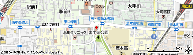 茨木市消防本部災害情報テレホンガイド周辺の地図