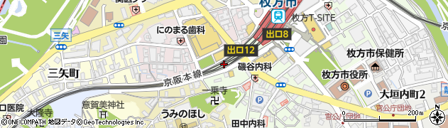 鶴橋 風月 枚方店周辺の地図