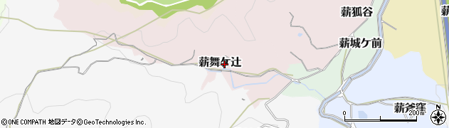 京都府京田辺市薪舞ケ辻周辺の地図