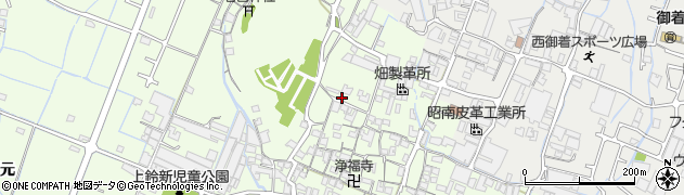 兵庫県姫路市四郷町上鈴周辺の地図