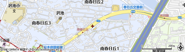 大阪府茨木市南春日丘周辺の地図