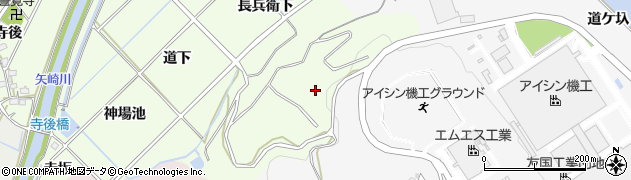 愛知県西尾市吉良町酒井（道ケ圦）周辺の地図