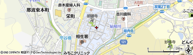 兵庫県相生市陸本町周辺の地図