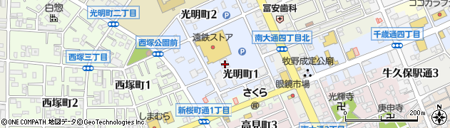 有限会社アイエフピー豊川周辺の地図