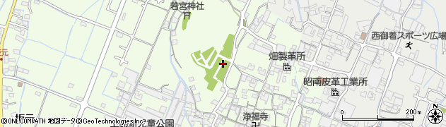 上鈴公園周辺の地図