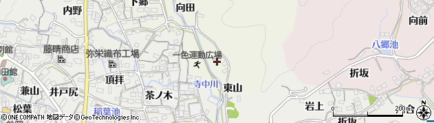 愛知県蒲郡市一色町森下周辺の地図