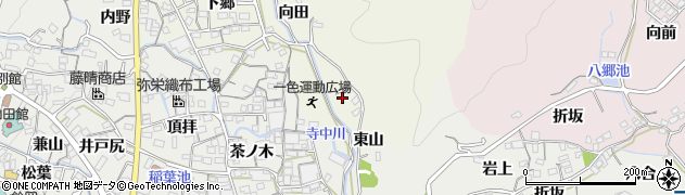 愛知県蒲郡市一色町（森下）周辺の地図