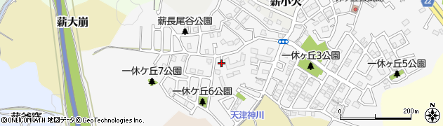 京都府京田辺市薪長尾谷周辺の地図