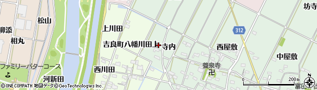愛知県西尾市吉良町富田寺内5周辺の地図