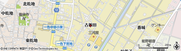 愛知県西尾市一色町一色（古新田）周辺の地図