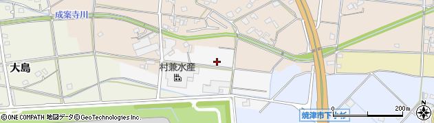 静岡県焼津市大島新田周辺の地図