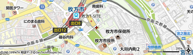 河合塾　マナビス枚方市駅前校周辺の地図