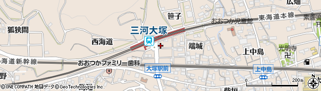 三河大塚施術院周辺の地図