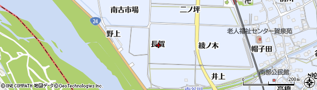 京都府綴喜郡井手町多賀長賀周辺の地図