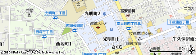 キャンドゥ遠鉄ストア豊川店周辺の地図