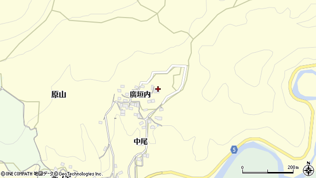 〒619-1202 京都府相楽郡和束町原山の地図