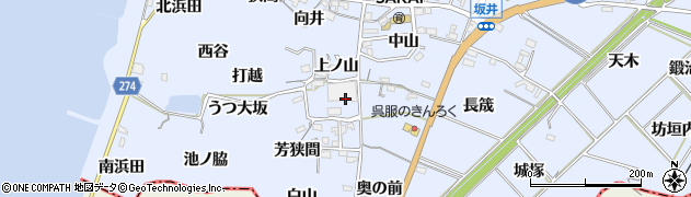 名鉄知多タクシー株式会社　タクシー受付周辺の地図
